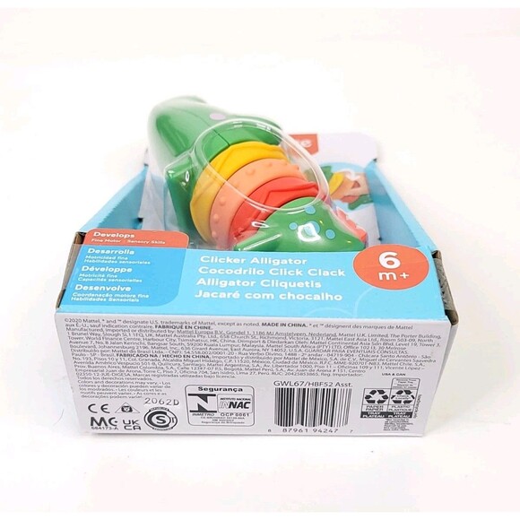 Fisher-Price Clicker Alligator New In Box - Picture 4 of 4